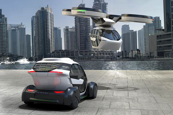Airbus revela carro-conceito que se transforma em drone e trem