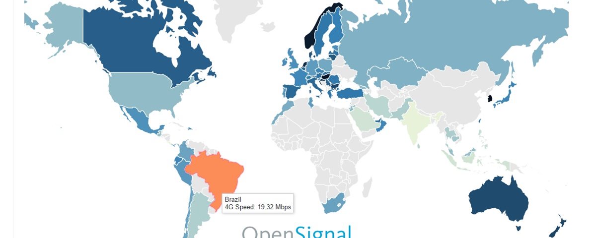 Brasil tem uma das piores conexões 4G do mundo