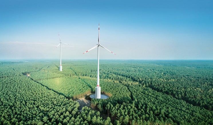 A turbina eólica mais alta do mundo agora reside na Alemanha