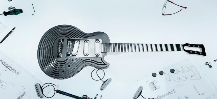 Engineers Challenge Rockstar with the World’s First 3D Printed, Smash-Proof Guitar