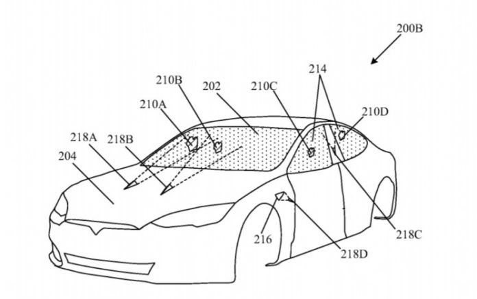 Tesla registra patente de feixes de laser que podem queimar detritos do vidro de um carro